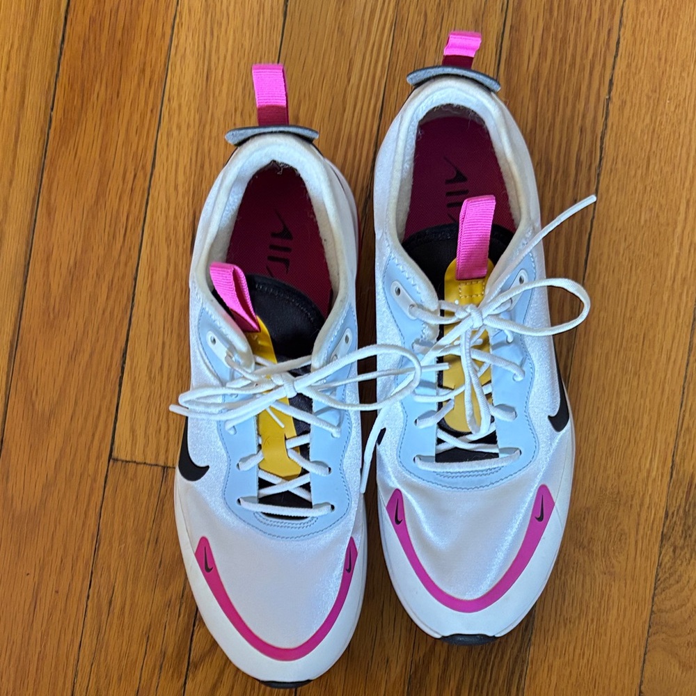 Nike Women's White, Yellow & Pink Running Sneakers - Picture 2 of 3